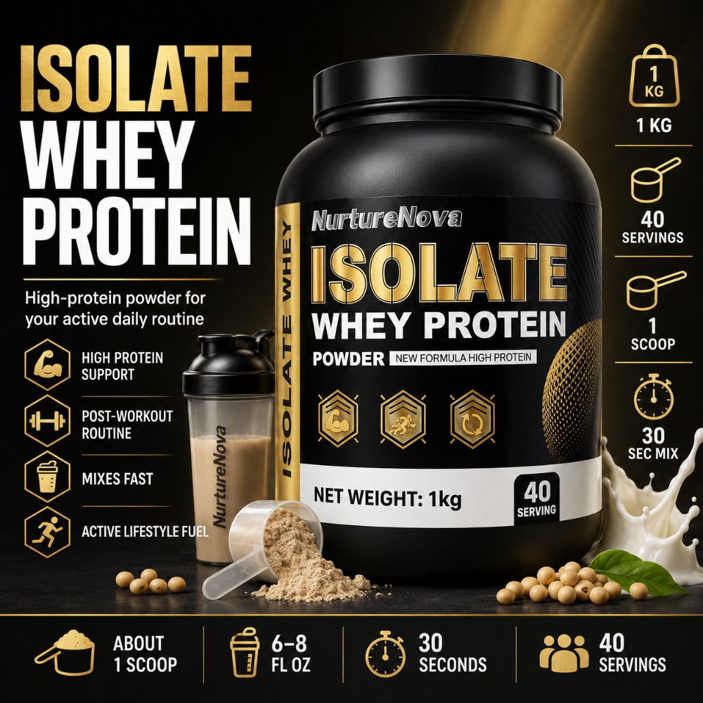 Fitness Nutrition Protein - Poudre de protéines de lactosérum isolée