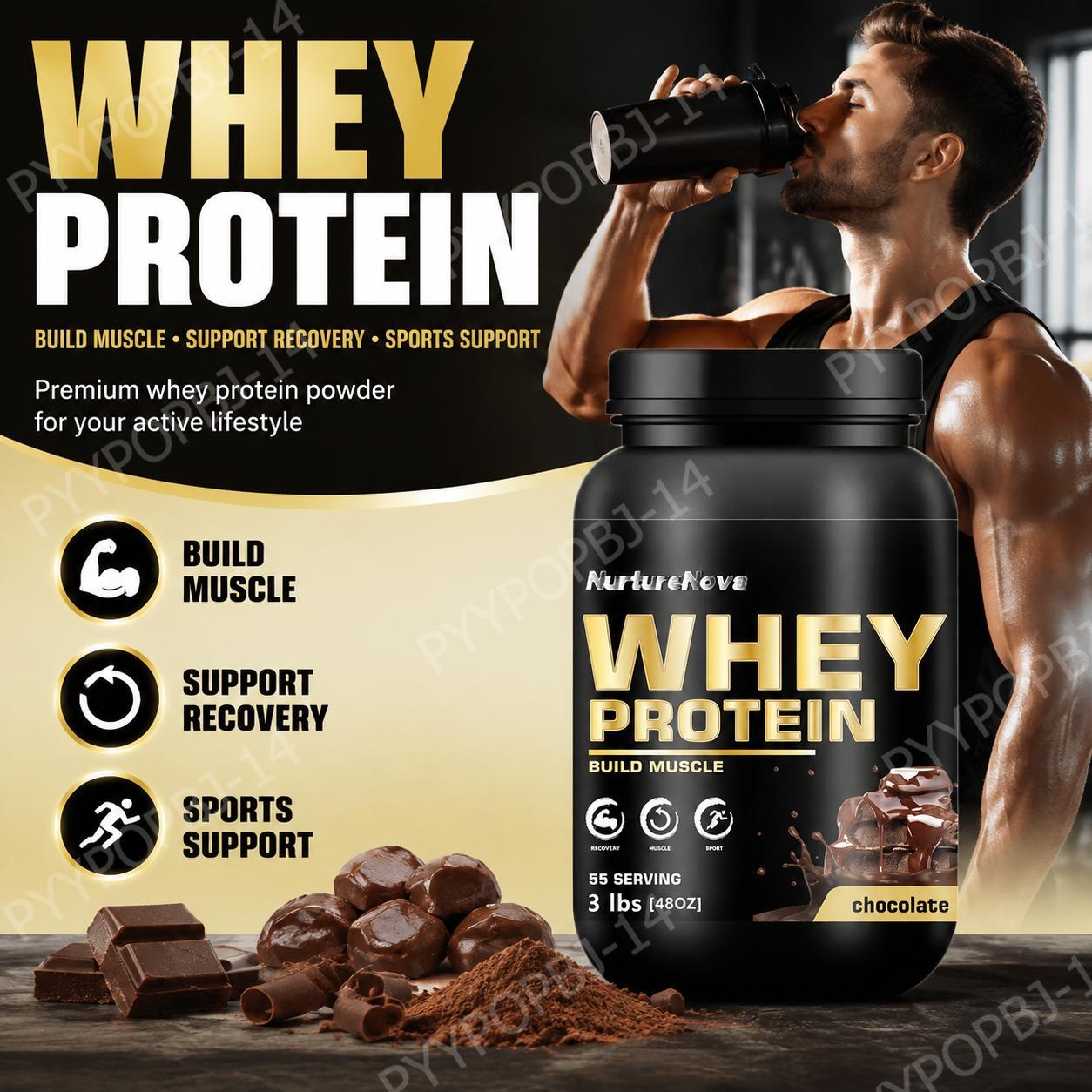 Fitness Nutrition Protein - Poudre de protéines de lactosérum au