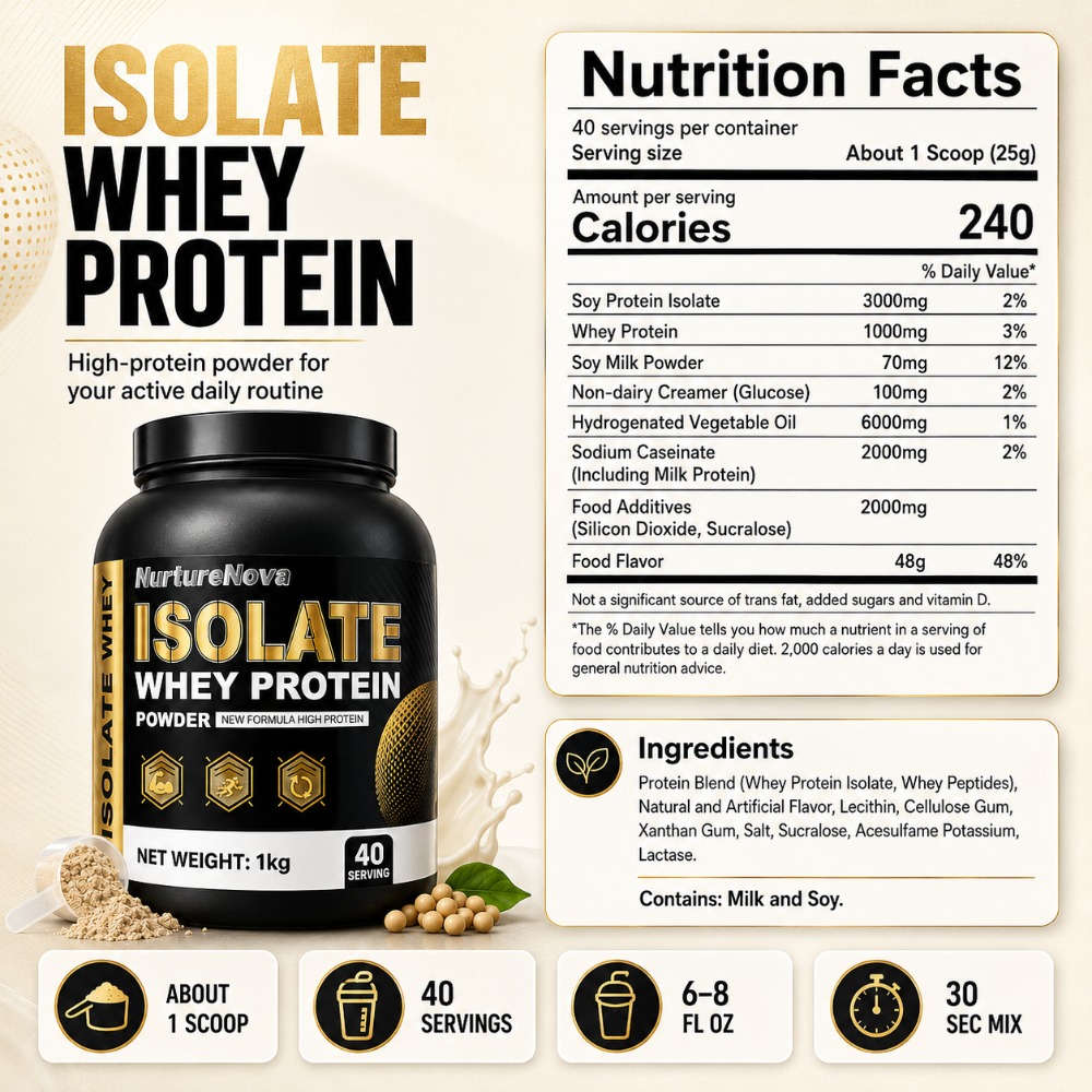 Poudre de protéines de lactosé - Fitness Nutrition Protein avis et prix