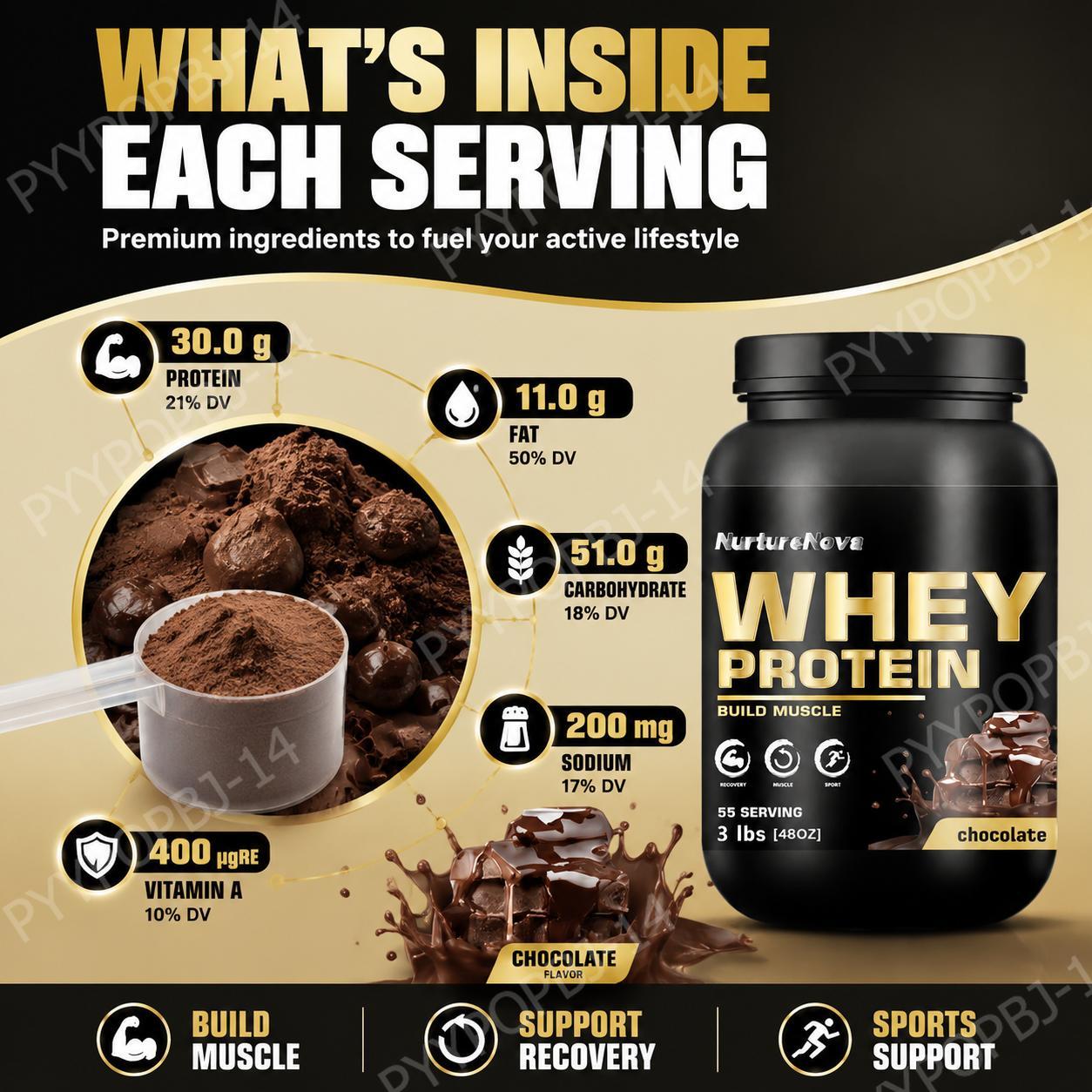 Poudre de protéines de lactosé - Fitness Nutrition Protein avis et prix